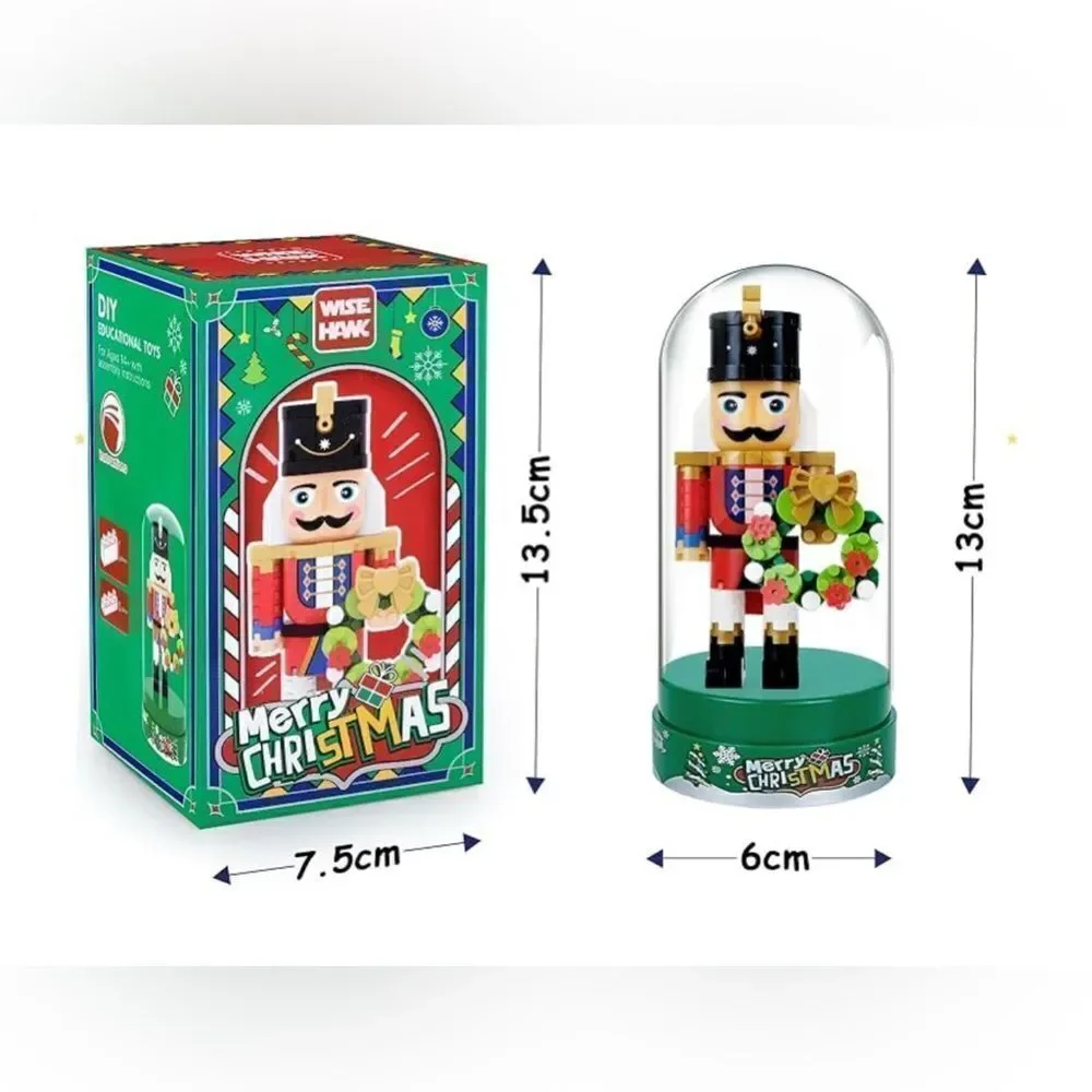 Christmas Nutcracker Figure Building Set Gift with Cover and Base (172 PCS)